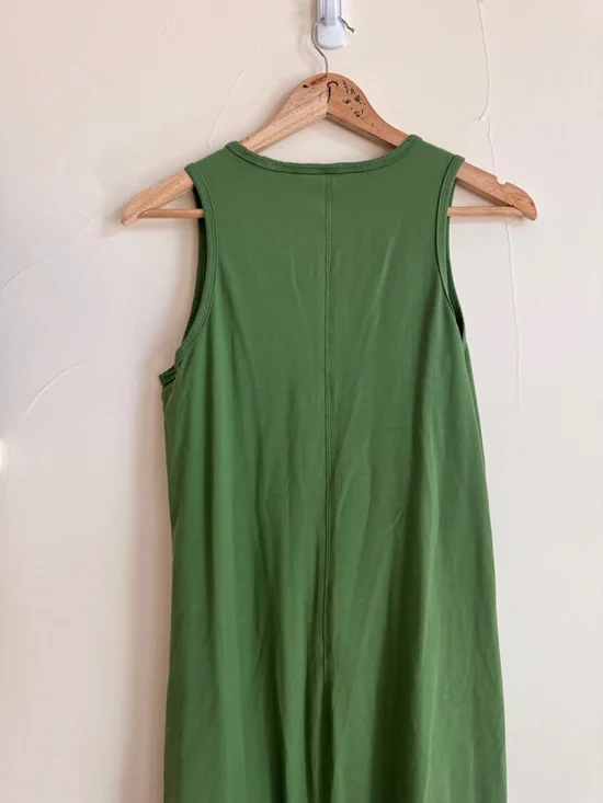 Athleta Green Sleeveless Pullover Midi Dress Womens Size S - Picture 7 of 15